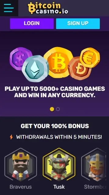 bitcoincasinoio mobile version